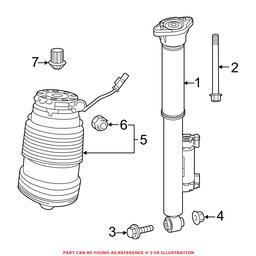 Genuine Mercedes-Benz Suspension Shock Absorber Bolt (With Air Ride Suspension) 0039901803